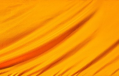 Turuncu ipek kumaş dokulu buruşuk