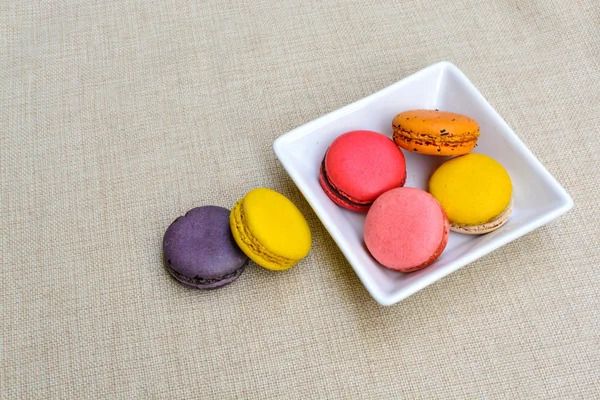 Farbenfrohe Macarons — Stockfoto