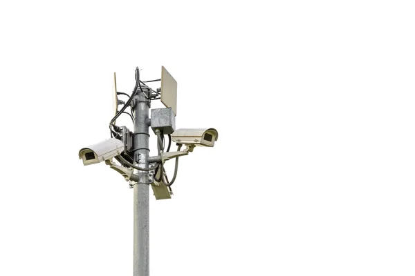 Seguridad CCTV aislada en blanco —  Fotos de Stock