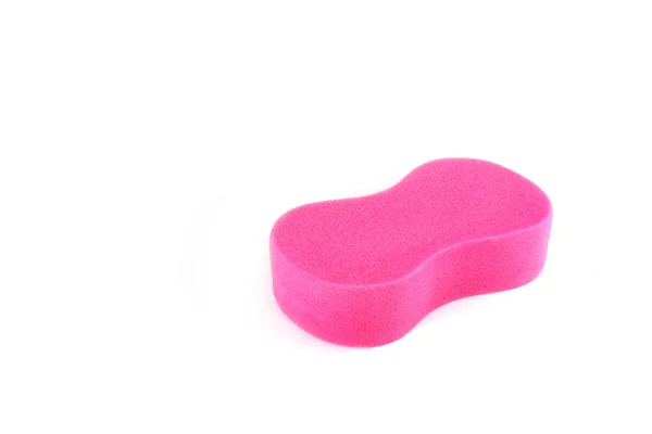 Pink sponge isolated — Stock Photo, Image