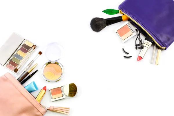 Trucco borsa con cosmetici — Foto Stock