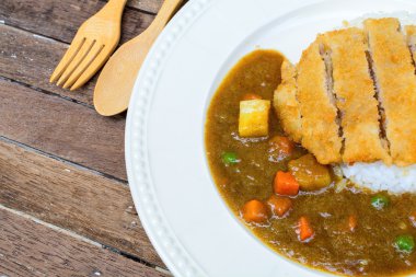 japanese curry and tonkatsu clipart