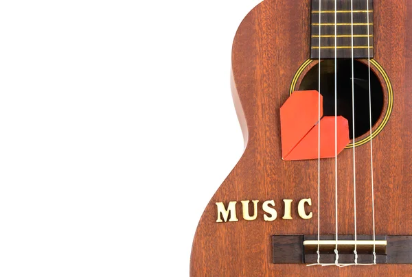 Ukulele on white background — Stock Photo, Image