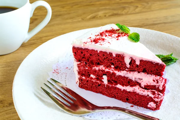 Pastel de terciopelo rojo — Foto de Stock