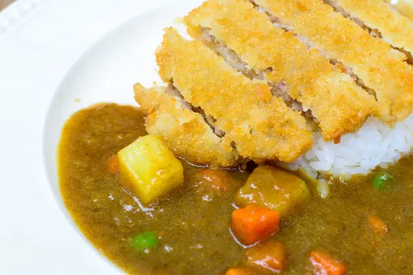 Curry japonés y tonkatsu — Foto de Stock