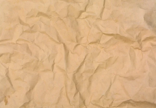 Brown wrinkled paper textured — Stock Photo, Image