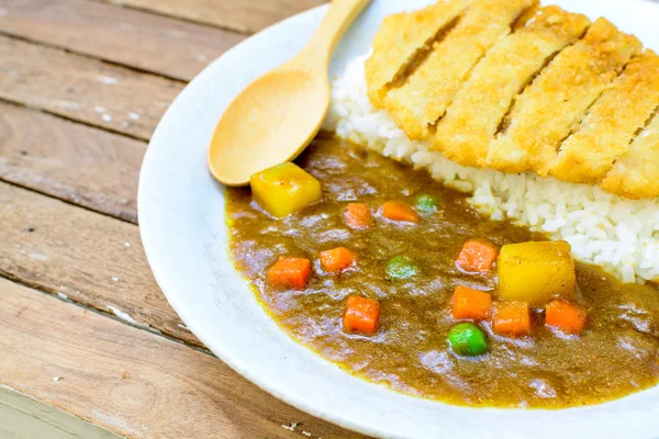 Japon köri ve tonkatsu — Stok fotoğraf