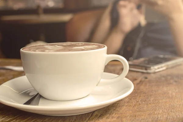 Kopp kaffe, Vintage stil — Stockfoto