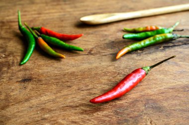 Biber biber eski ahşap üzerine yakın çekim