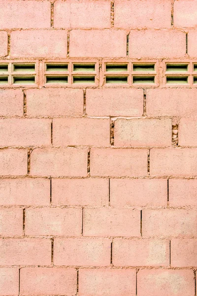 Antigua pared de ladrillo rosa texturizado —  Fotos de Stock