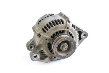 eski kullanılan beyaz arka plan üzerinde izole jeneratör