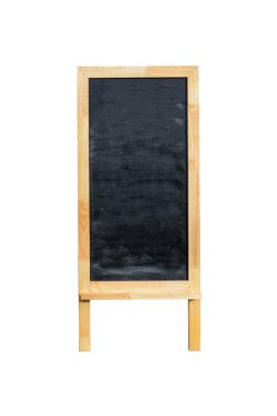 Boş menü blackboard açık ekran üzerinde beyaz izole