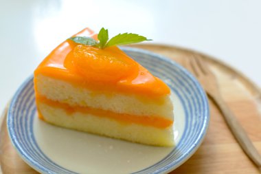 Turuncu kek yakın çekim