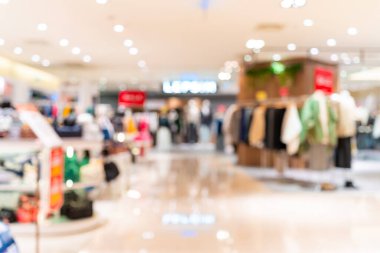 Alışveriş merkezindeki iç giyim mağazasının bulanık arkaplanı