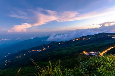 Phu sekmesini Berk Hill, Phetchabun Eyaleti, Th günbatımı manzara