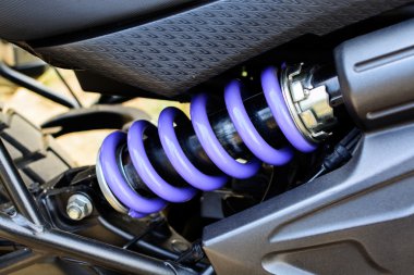 Amortisör'ın motosiklet yakın çekim