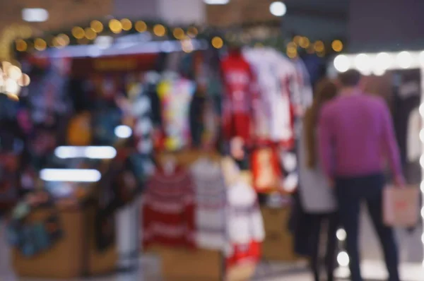 Fundo Desfocado Pessoas Galeria Shopping — Fotografia de Stock