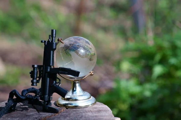 Small Glass Globe Toy Weapon — Stock Photo, Image