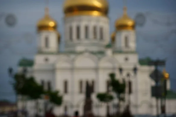 Blurred Background Cathedral Building Close — Stock Photo, Image