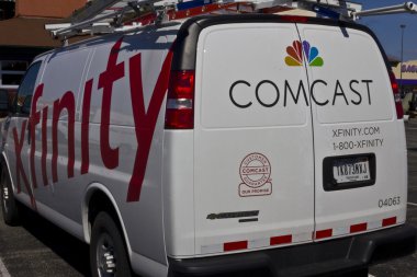 Indianapolis - Circa March 2016: Comcast Service Vehicle III clipart