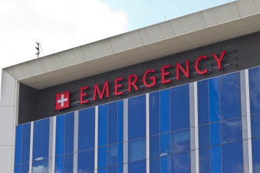 Indianapolis - Yaklaşık Haziran 2016: Eskenazi Hastanesi III Kırmızı Acil İşaret