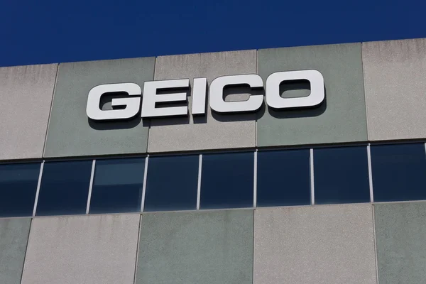 Индиана - Цирк июнь 2016 года: Страховое бюро GEICO. GEICO является дочерней компанией Berkshire Hathaway I — стоковое фото