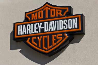 Indianapolis - Haziran 2016 yaklaşık: Harley-Davidson yerel tabela. Harley Davidson Motosiklet için onların sadık aşağıdaki III bilinen