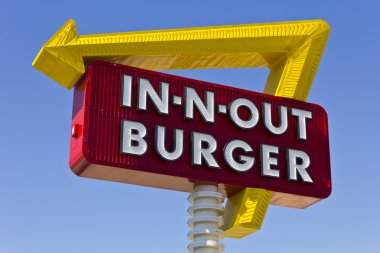 Las Vegas - Circa Temmuz 2016: In-N-Out Burger Fast Food Yer. In-N-Out güneybatı Abd I inanılmaz popüler
