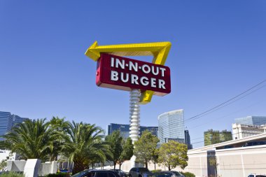 Las Vegas - Circa Temmuz 2016: In-N-Out Burger Fast Food Yer. In-N-Out güneybatı Us Ii inanılmaz popüler