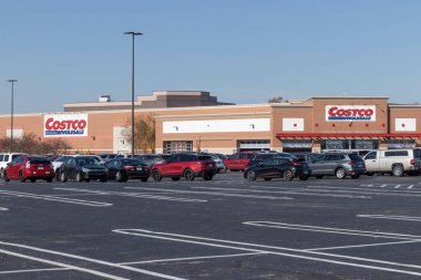 Indianapolis - Kasım 2020: Toptan Costco Konumu. Costco Toptan Satış Multi-Milyar Dolarlık Küresel Perakendecidir..