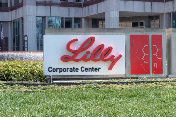 Indianapolis Около Ноября 2020 Eli Lilly Company World Headquarters Лилли — стоковое фото
