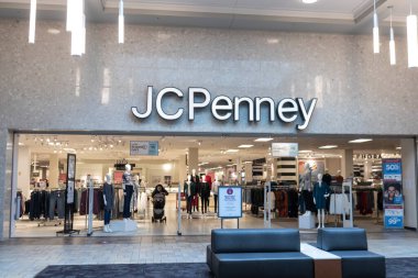 Indianapolis - Ocak 2021: J. C. Penney mağazası. JCPenney iflas koruması için başvurdu ve birçok yeri kapatıyor.