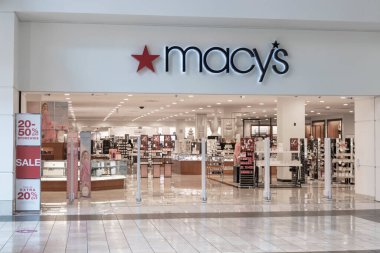 Indianapolis - Ocak 2021: Macy 'nin alışveriş merkezi. Macys mağazaları kapatmaya devam etmeyi planlıyor.