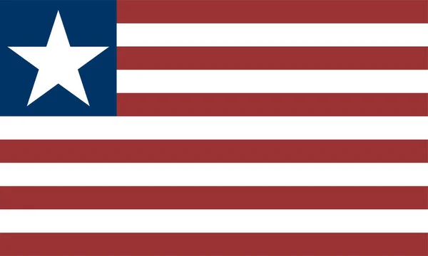 Libéria Vetor Bandeira Isolado Fundo Transparente Com Base Bandeira Dos — Vetor de Stock
