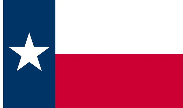Vector Texas Flag Aislado Sobre Fondo Transparente Representa Texas Como — Vector de stock