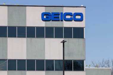 Carmel - Circa March 2021: GEICO Insurance Office. GEICO is a subsidiary of Berkshire Hathaway.
