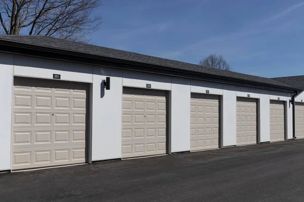 Self Storage Mini Storage Garage Units — Stock Photo, Image