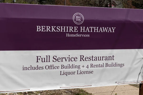 버펄로 Circa 2021 버크셔해 서비스가 사인을 서비스는 Berkshire Hathaway 에너지의 — 스톡 사진