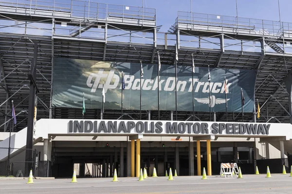 Indianapolis Circa Aprile 2021 Indianapolis Motor Speedway Gate Two Entrance — Foto Stock