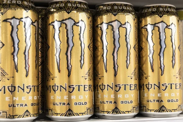Indianapolis 2021 Április Monster Beverage Display Monster Beverage Corporation Olyan — Stock Fotó
