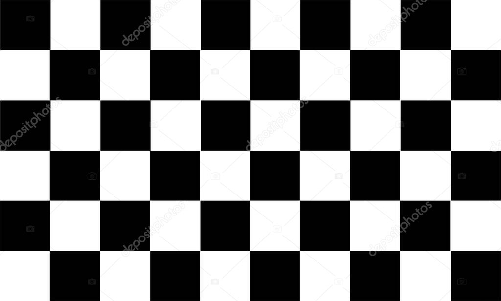 Black and white checkered texture vector background for car racing or championship. 10 by 6 tile pattern.
