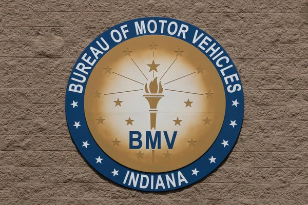 Wabash Circa 2021年4月 インディアナ州自動車局 Bmvでは ライセンス 運転免許証 身分証明書 自動車登録とプレートを取得できます — ストック写真