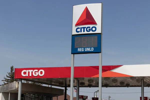 Wabash Vers Avril 2021 Citgo Retail Gas Petrol Station Citgo — Photo