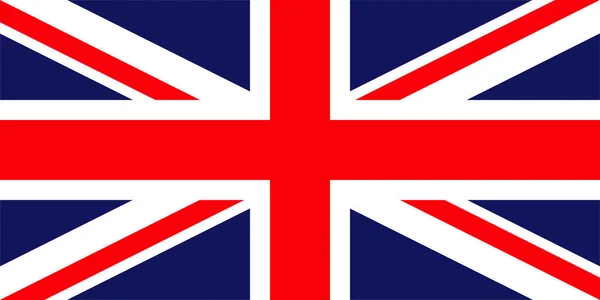 Royaume Uni Vecteur Drapeau Isolé Sur Fond Transparent Drapeau Britannique — Image vectorielle