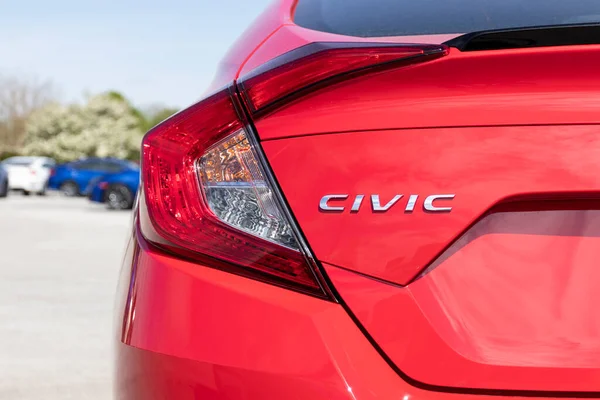 Kokomo Sekitar Mei 2021 Pameran Honda Civic Honda Civic Adalah — Stok Foto