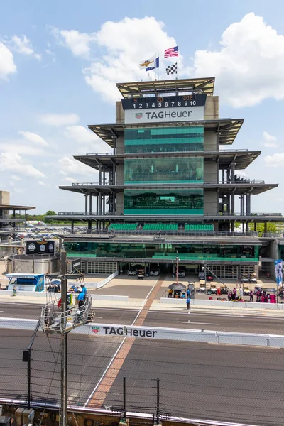Indianapolis Circa May 2021 Yard Bricks Start Finish Line Pagoda — Stok Foto