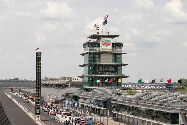 Indianápolis Circa Mayo 2021 Ims Pagoda Scoring Pylon Indianapolis Motor —  Fotos de Stock