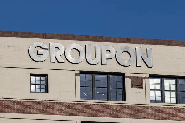 Chicago Circa Mayo 2021 Sede Corporativa Groupon Groupon Ofrece Cupones — Foto de Stock