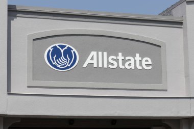Kokomo - Temmuz 2021: Allstate Sigorta Bürosu. Allstate Şirketi ABD 'deki en büyük ikinci kişisel sigorta şirketidir..