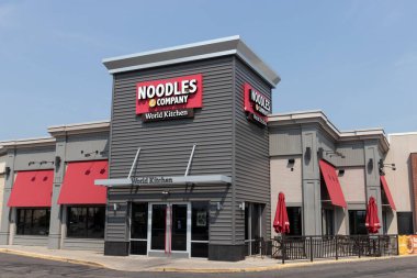 Cincinnati - Temmuz 2021: Şehriye ve Şirketi hızlı gelişigüzel restoranlar. Erişte & Şirketi uluslararası ve Amerikan erişte yemekleri sunar.